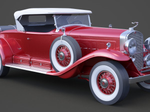 cadillac v16 roadster 1930 3D Model