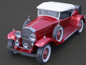 cadillac v16 roadster 1930 3D Model