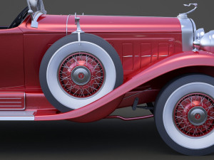 cadillac v16 roadster 1930 3D Model