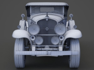 cadillac v16 roadster 1930 3D Model