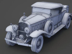 cadillac v16 roadster 1930 3D Model