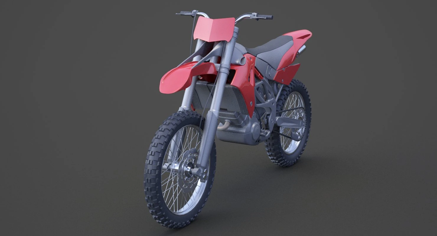 Generic Motorbike 01 3D Model .c4d .max .obj .3ds .fbx .stl .blend 