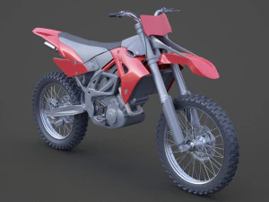 Generic Motorbike 01 3D Model