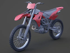 Generic Motorbike 01 3D Model