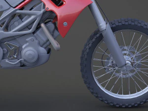 Generic Motorbike 01 3D Model