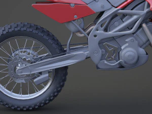 Generic Motorbike 01 3D Model