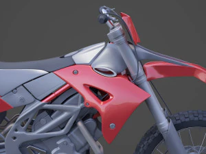 Generic Motorbike 01 3D Model