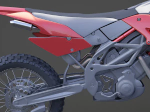 Generic Motorbike 01 3D Model