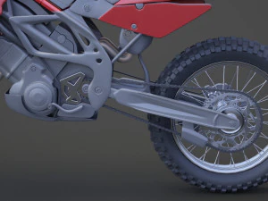 Generic Motorbike 01 3D Model