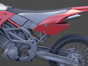 Generic Motorbike 01 3D Model