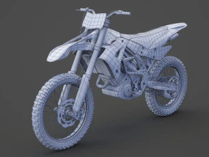 Generic Motorbike 01 3D Model