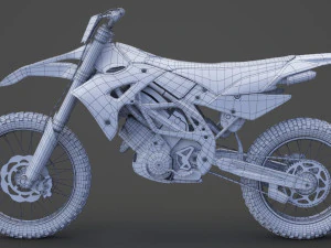 Generic Motorbike 01 3D Model