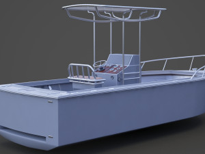 Boat 002 3D Модель