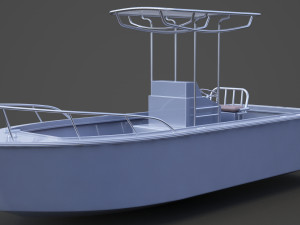 Boat 002 3D Модель