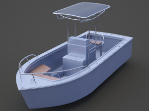 Boat 002 3D Модель