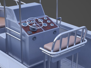 Boat 002 3D Модель