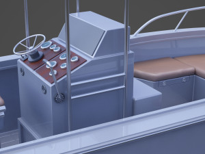Boat 002 3D Модель