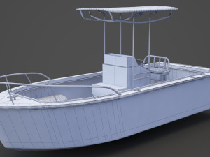 Boat 002 3D Модель