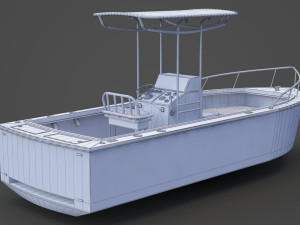 Boat 002 3D Модель