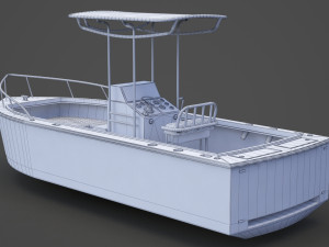Boat 002 3D Модель