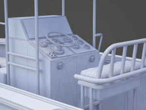 Boat 002 3D Модель