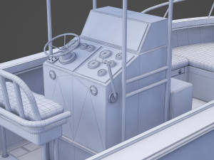 Boat 002 3D Модель