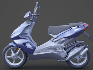 scooter bike 001 3D Model