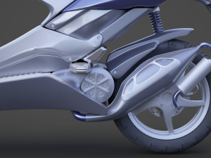 scooter bike 001 3D Model