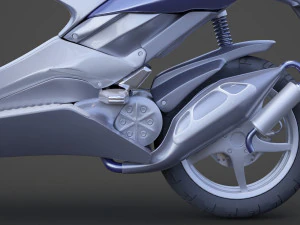 scooter bike 001 3D Model