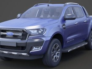 ford-ranger double cab wildtrak 2016 3D Modell