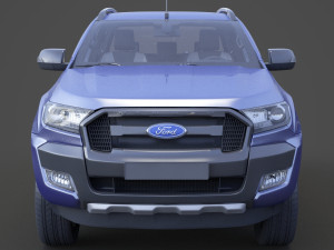 ford-ranger double cab wildtrak 2016 3D Modell