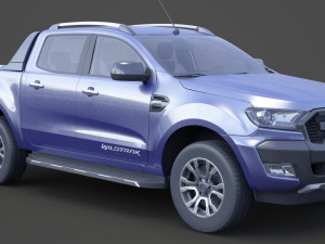 ford-ranger double cab wildtrak 2016 3D Modell