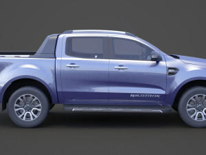 ford-ranger double cab wildtrak 2016 3D Modell
