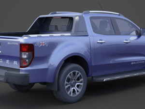 ford-ranger double cab wildtrak 2016 3D Modell