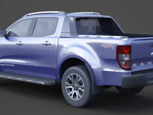 ford-ranger double cab wildtrak 2016 3D Model