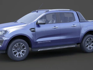 ford-ranger double cab wildtrak 2016 3D Model