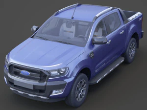ford-ranger double cab wildtrak 2016 3D Model