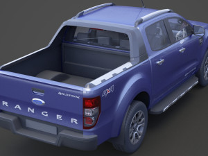 ford-ranger double cab wildtrak 2016 3D Modell