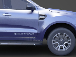 ford-ranger double cab wildtrak 2016 3D Modell