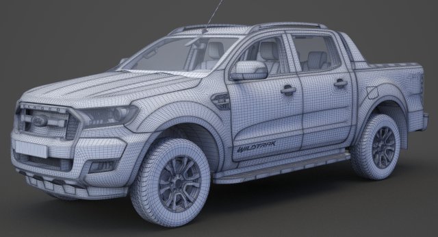 Ford Ranger Wildtrak Double Cab 2023 3D model