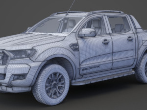 ford-ranger double cab wildtrak 2016 3D Modell