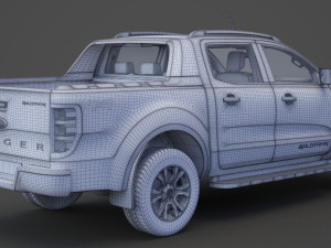 ford-ranger double cab wildtrak 2016 3D Modell