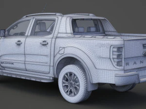 ford-ranger double cab wildtrak 2016 3D Model