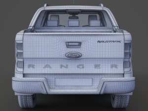 ford-ranger double cab wildtrak 2016 3D Modell