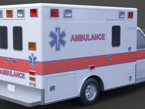 Ambulance 02 3D Model