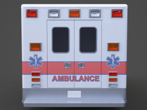 Ambulance 02 3Dモデル