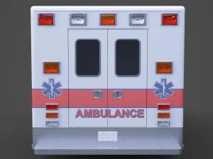 Ambulance 02 3D Model
