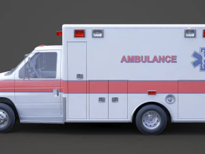 Ambulance 02 3D Model