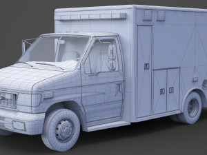 Ambulance 02 3Dモデル