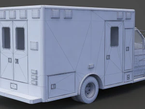 Ambulance 02 3D Model
